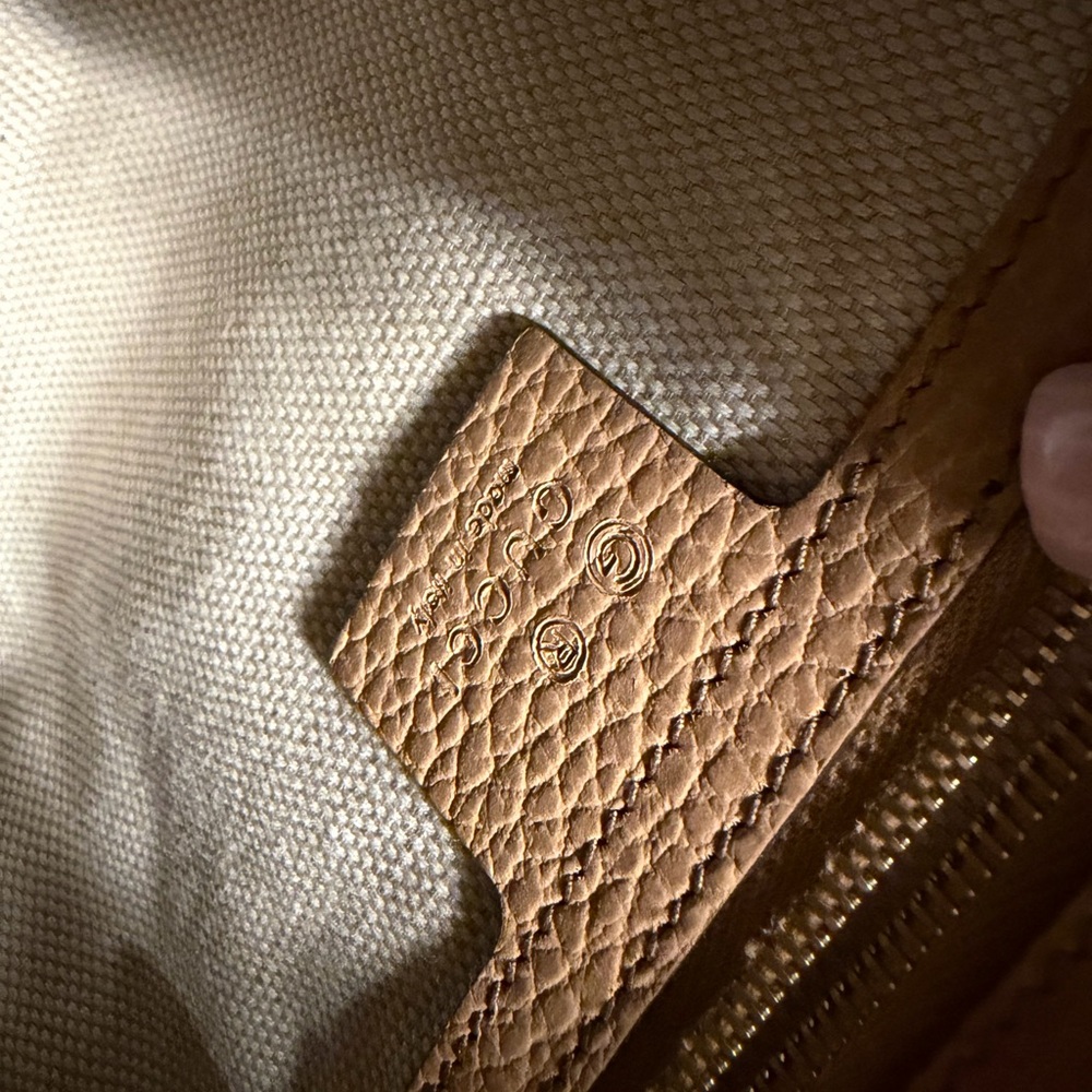 Gucci Beige Leather Satchel - Picture 6 of 6